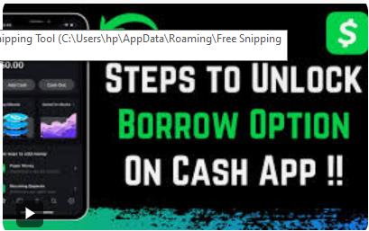 how to unlock Borrow on Cash App